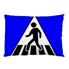 Cross Crossing Crosswalk Line Walk Pillow Case by HermanTelo