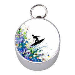 Nature Surfing Mini Silver Compasses by Sparkle