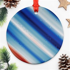 Blue White Ornament (round) by Sparkle