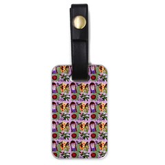 Purple Glasses Girl Pattern Lilac Luggage Tag (one Side) by snowwhitegirl