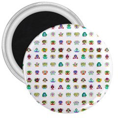 All The Aliens Teeny 3  Magnets by ArtByAng