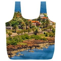 Punta Colorada Aerial Landscape Scene, Uruguay Full Print Recycle Bag (xxxl) by dflcprintsclothing