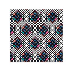 Boho Geometric Small Satin Scarf (square) by tmsartbazaar