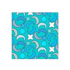 Cloudy Blue Moon Satin Bandana Scarf by tmsartbazaar