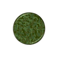 Green Army Camouflage Pattern Hat Clip Ball Marker (10 Pack) by SpinnyChairDesigns