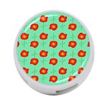 Flower Pattern Ornament 4-Port USB Hub (One Side) Front