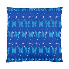 Glitter Butterfly Standard Cushion Case (two Sides) by Sparkle