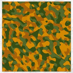 Green And Orange Camouflage Pattern Canvas 12  X 12  by SpinnyChairDesigns