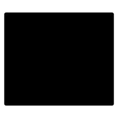 Plain Black Solid Color Double Sided Flano Blanket (small)  by FlagGallery