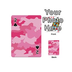 Camo Pink Playing Cards 54 Designs (mini) by MooMoosMumma