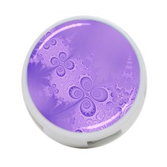 Purple Intricate Swirls Pattern 4-port Usb Hub (two Sides) by SpinnyChairDesigns