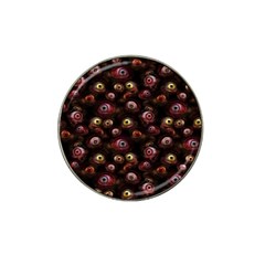 Zombie Eyes Pattern Hat Clip Ball Marker by SpinnyChairDesigns