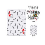 Geek Glasses With Eyes Playing Cards 54 Designs (Mini) Front - Heart8