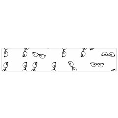 Geek Glasses With Eyes Small Flano Scarf by SpinnyChairDesigns