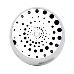 Abstract Black And White Polka Dots 4-port Usb Hub (two Sides) by SpinnyChairDesigns