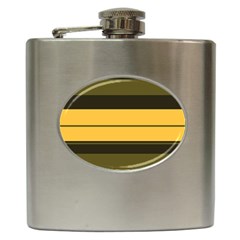 Vintage Yellow Hip Flask (6 Oz) by tmsartbazaar