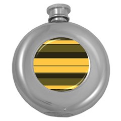 Vintage Yellow Round Hip Flask (5 Oz) by tmsartbazaar