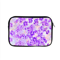 Purple Spring Flowers Apple Macbook Pro 15  Zipper Case by DinkovaArt
