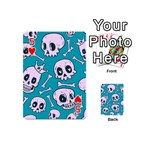 Skull Playing Cards 54 Designs (Mini) Front - Heart5