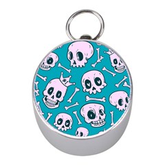 Skull Mini Silver Compasses by Sobalvarro