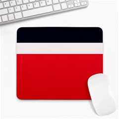 Navy Blue With Red Large Mousepads by tmsartbazaar