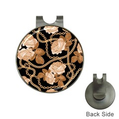 Offwhite Chain Pattern Hat Clips With Golf Markers by designsbymallika