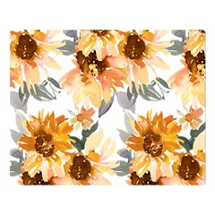 Sunflowers Double Sided Flano Blanket (large)  by Angelandspot
