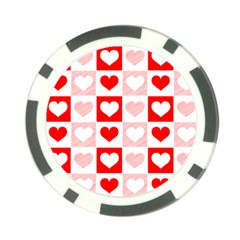 Hearts  Poker Chip Card Guard (10 Pack) by Sobalvarro