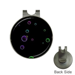 Bubble In Dark Hat Clips With Golf Markers by Sabelacarlos