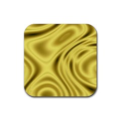 Golden Wave Rubber Coaster (square)  by Sabelacarlos