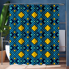 Geometric Abstract Diamond Shower Curtain 60  X 72  (medium)  by tmsartbazaar
