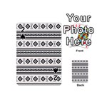 Black And White Aztec Playing Cards 54 Designs (Mini) Front - Spade2