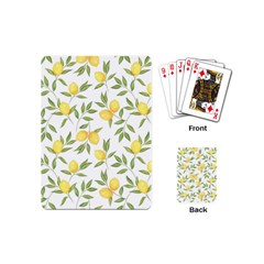 Lemons Playing Cards Single Design (mini) by Angelandspot