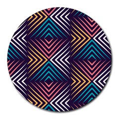 Vintage Motif Design Round Mousepads by tmsartbazaar