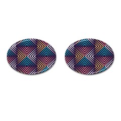 Vintage Motif Design Cufflinks (oval) by tmsartbazaar
