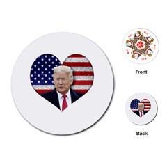 Trump President Sticker Design Playing Cards Single Design (round) by dflcprintsclothing