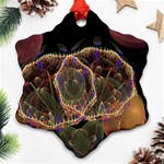 Fractal Geometry Snowflake Ornament (Two Sides) Front