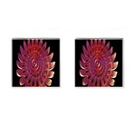 Chakra Flower Cufflinks (Square) Front(Pair)