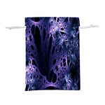 Fractal Web Lightweight Drawstring Pouch (S) Front