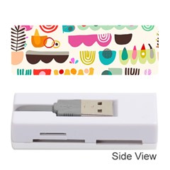 Scandinavian Folk Art Wave Craze Memory Card Reader (stick) by andStretch