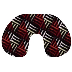 Abstract Zigzag Motif Travel Neck Pillow by tmsartbazaar