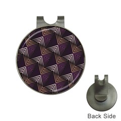 Zigzag Motif Design Hat Clips With Golf Markers by tmsartbazaar