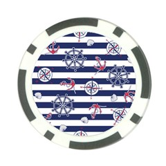 Seamless-marine-pattern Poker Chip Card Guard (10 Pack) by BangZart