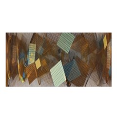 Digital Geometry Satin Shawl by Sparkle
