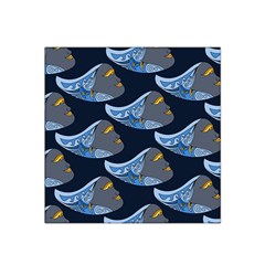 Queen Fish Doodle Art Satin Bandana Scarf by tmsartbazaar