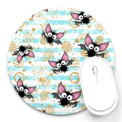 Halloween Bats Round Mousepads by Angelandspot