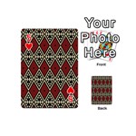 Motif Boho Style Geometric Playing Cards 54 Designs (Mini) Front - Heart5