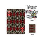 Motif Boho Style Geometric Playing Cards 54 Designs (Mini) Front - Diamond6