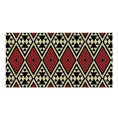 Motif Boho Style Geometric Satin Shawl by tmsartbazaar