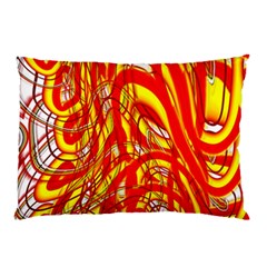 Fire On The Sun Pillow Case (two Sides) by ScottFreeArt